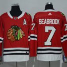 7 Brent Seabrook Stitched Hockey Jersey Color red 2