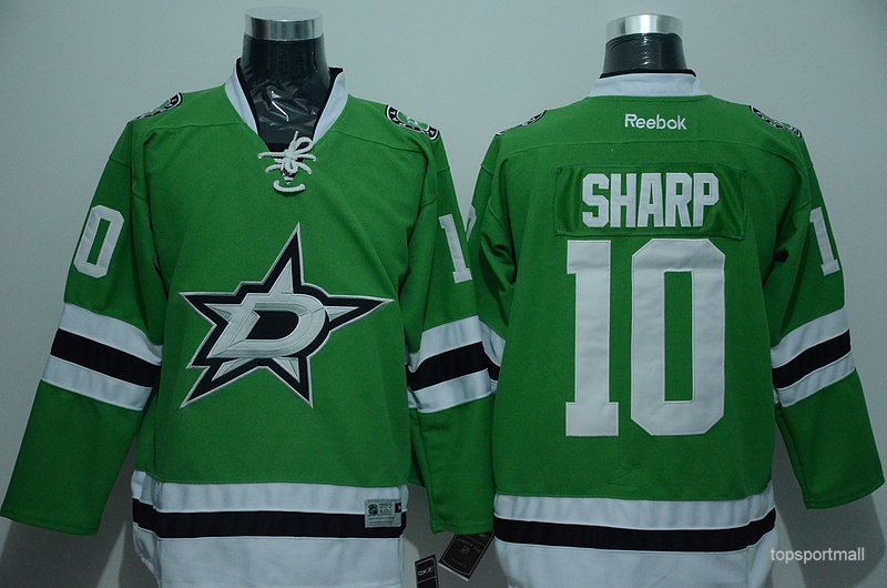 10 Patrick Sharp Stitched Hockey Jersey Color green 1