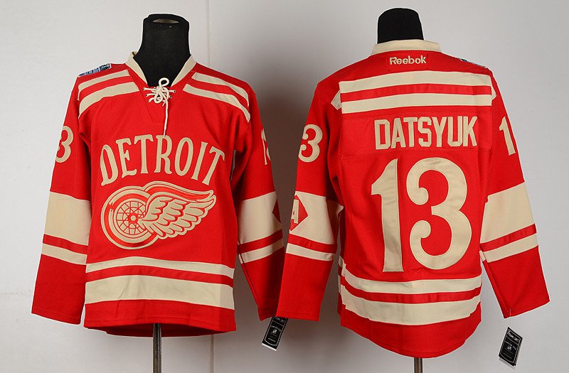 13 Pavel Datsyuk&Acirc;&nbsp;Stitched Hockey Jersey Color red 1