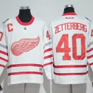 40 Henrik Zetterberg Stitched Hockey Jersey Color while 1