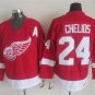 24 Chris Chelios&Acirc;&nbsp;Stitched Hockey Jersey Color red 1