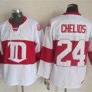 24 Chris Chelios Stitched Hockey Jersey Color while 3