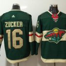16 Jason Zucker Stitched Hockey Jersey Color green 1