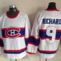 9 Maurice Richard Stitched Hockey Jersey Color while 2