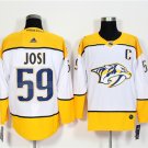 59 Roman Josi Stitched Hockey Jersey Color while 1