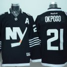 21 Kyle Okposo Stitched Hockey Jersey Color black 1