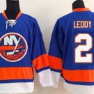 2 Nick Leddy Stitched Hockey Jersey Color blue 1