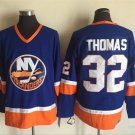32 Steve Thomas Stitched Hockey Jersey Color blue 1