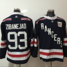 93 Mika Zibanejad Stitched Hockey Jersey Color blue 2