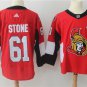 61 Mark Stone Stitched Hockey Jersey Color red 1