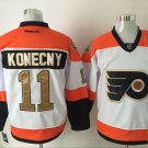 11 Travis Konecny Stitched Hockey Jersey Color while 1