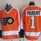 1 Bernie Parent Stitched Hockey Jersey Color orange 1