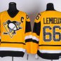 66 Mario Lemieux Stitched Hockey Jersey Color yellow 1