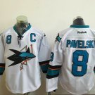 8 Joe Pavelski Stitched Hockey Jersey Color while 1