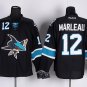 12 Patrick Marleau Stitched Hockey Jersey Color black 1