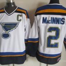 2 AL MacINNIS Stitched Hockey Jersey Color while 2