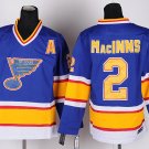 2 AL MacINNIS Stitched Hockey Jersey Color blue 1