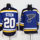 20 Alexander Steen Stitched Hockey Jersey Color blue 1