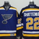 22 Kevin Shattenkirk Stitched Hockey Jersey Color blue 1