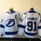 91 Steven Stamkos Stitched Hockey Jersey Color while 1