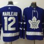 12 Patrick Marleau Stitched Hockey Jersey Color blue 3