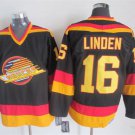 16 Trevor Linden Stitched Hockey Jersey Color black 1