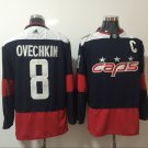 8 Alex Ovechkin Stitched Hockey Jersey Color black 1