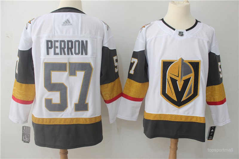 57 David Perron Stitched Hockey Jersey Color while 1