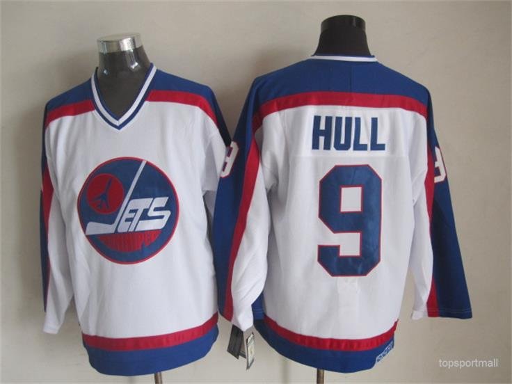 &Acirc;&nbsp;9 Bobby Hull Stitched Hockey Jersey Color while 1