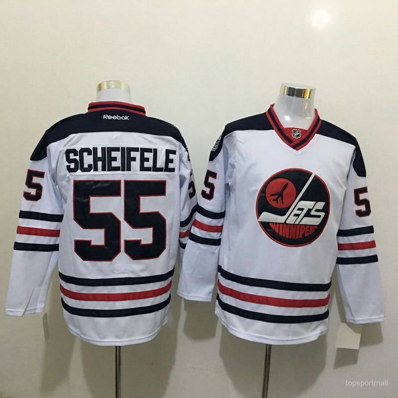 55 Mark Scheifele Stitched Hockey Jersey Color while 1