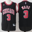 3 Dwyane Wade Stitched Basketball Jersey Color black 1