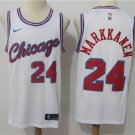 24 Lauri Markkanen Stitched Basketball Jersey Color while 1