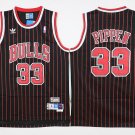 33 Scottie Pippen Stitched Basketball Jersey Color black 1