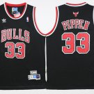 33 Scottie Pippen Stitched Basketball Jersey Color black 2