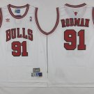 91 Dennis Rodman Stitched Basketball Jersey Color while 1