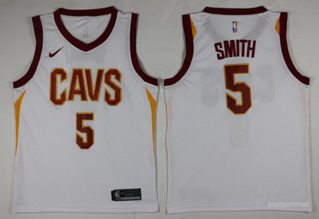 5 Jr Smith Stitched Basketball Jersey Color while 1