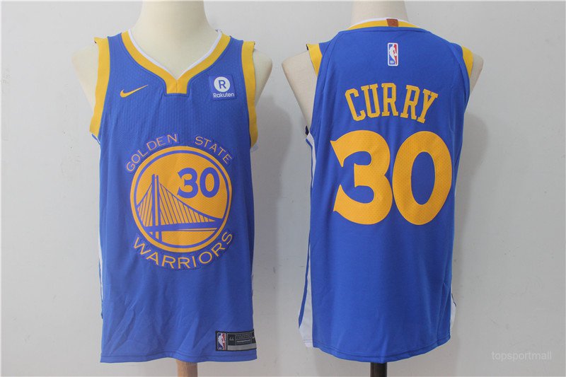 30 Stephen Curry Stitched Basketball Jersey Color blue 1