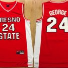 24 Paul George Stitched Basketball Jersey Color red 1