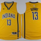 13 Paul George Stitched Basketball Jersey Color yellow 2
