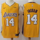 14 Brandon Ingram Stitched Basketball Jersey Color yellow 1