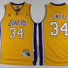 34 Shaquille O Neal Basketball Jersey Color yellow 1