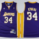 34 Shaquille O Neal Stitched Basketball Jersey Color blue 1