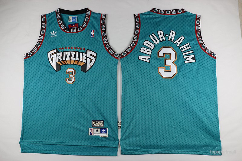 &Acirc;&nbsp;3 Shareef Abdur Rahim Stitched Basketball Jersey Color 2