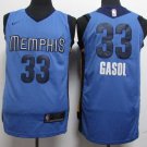33 Marc Gasol Stitched Basketball Jersey Color blue 1