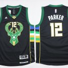 12 Jabari Parker Stitched Basketball Jersey Color black 1