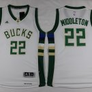 22 Khris Middleton Stitched Basketball Jersey Color while 1