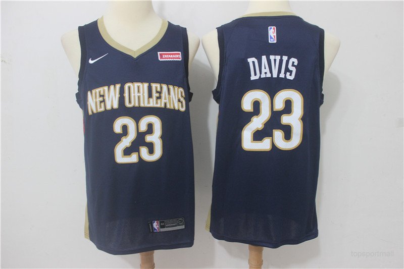 23 Anthony Davis&Acirc;&nbsp;Stitched Basketball Jersey Color blue 1