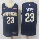 23 Anthony Davis Stitched Basketball Jersey Color blue 1
