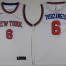 6 Kristaps Porzingis Stitched Basketball Jersey Color while 1