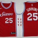 25 Ben Simmons Stitched Basketball Jersey Color red 1